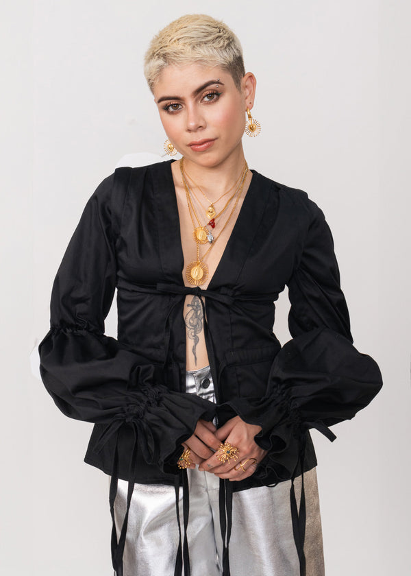 DALÍ BLOUSE/VEST BLACK